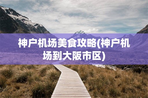 神户机场美食攻略(神户机场到大阪市区)