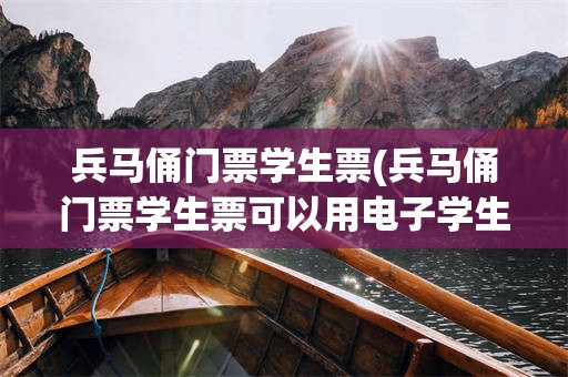 兵马俑门票学生票(兵马俑门票学生票可以用电子学生证吗)
