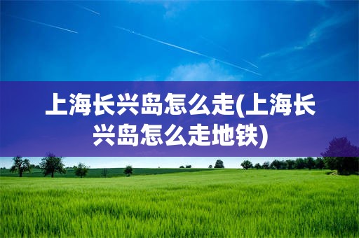 上海长兴岛怎么走(上海长兴岛怎么走地铁)