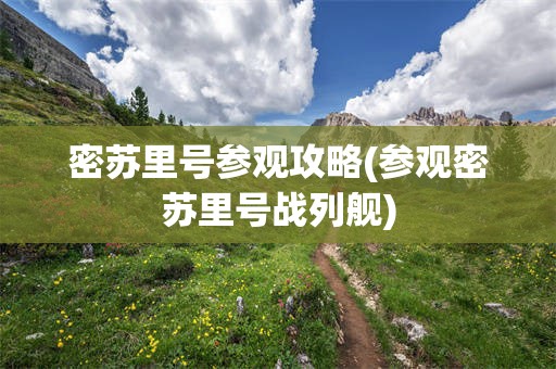 密苏里号参观攻略(参观密苏里号战列舰)