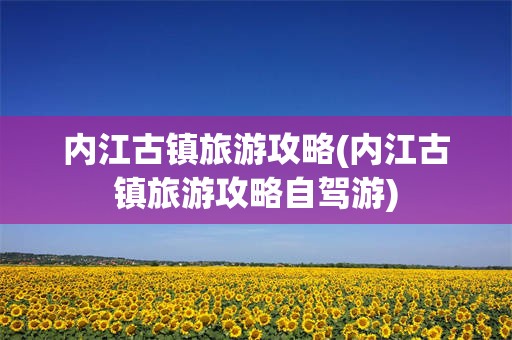 内江古镇旅游攻略(内江古镇旅游攻略自驾游)