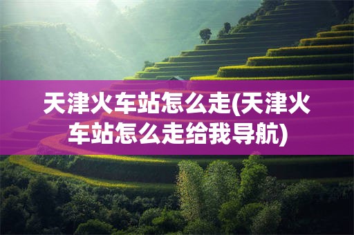 天津火车站怎么走(天津火车站怎么走给我导航)