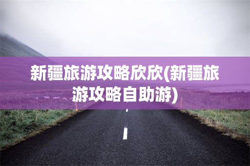 新疆旅游攻略欣欣(新疆旅游攻略自助游)