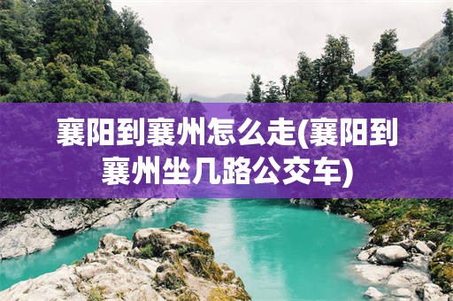 襄阳到襄州怎么走(襄阳到襄州坐几路公交车)