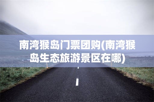南湾猴岛门票团购(南湾猴岛生态旅游景区在哪)