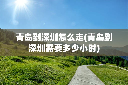 青岛到深圳怎么走(青岛到深圳需要多少小时)
