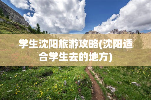 学生沈阳旅游攻略(沈阳适合学生去的地方)