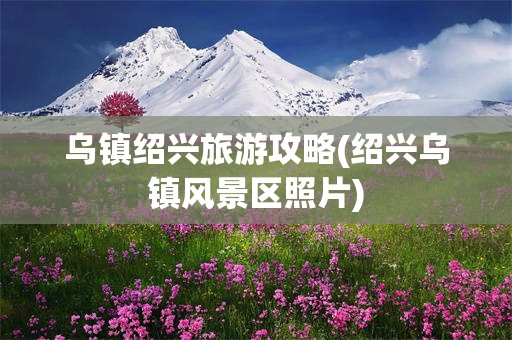 乌镇绍兴旅游攻略(绍兴乌镇风景区照片)