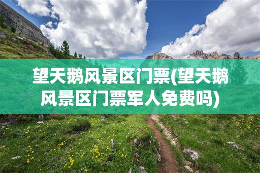 望天鹅风景区门票(望天鹅风景区门票军人免费吗)