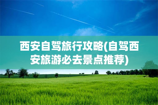 西安自驾旅行攻略(自驾西安旅游必去景点推荐)