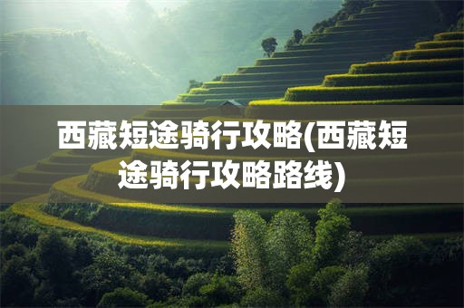 西藏短途骑行攻略(西藏短途骑行攻略路线)