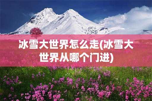 冰雪大世界怎么走(冰雪大世界从哪个门进)