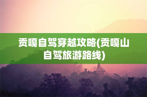 贡嘎自驾穿越攻略(贡嘎山自驾旅游路线)