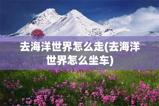 去海洋世界怎么走(去海洋世界怎么坐车)