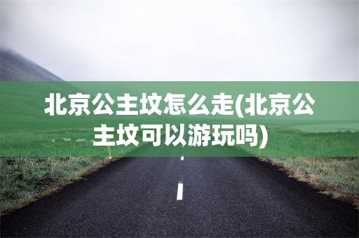 北京公主坟怎么走(北京公主坟可以游玩吗)