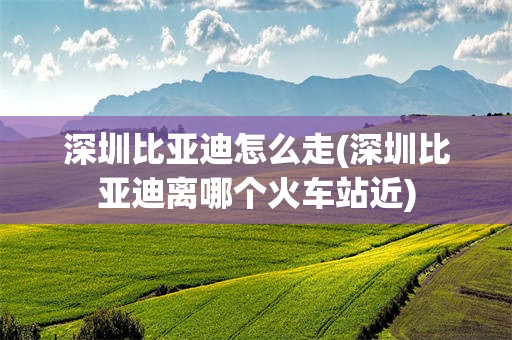 深圳比亚迪怎么走(深圳比亚迪离哪个火车站近)