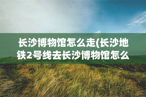 长沙博物馆怎么走(长沙地铁2号线去长沙博物馆怎么走)