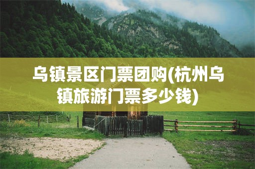 乌镇景区门票团购(杭州乌镇旅游门票多少钱)