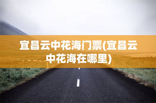 宜昌云中花海门票(宜昌云中花海在哪里)