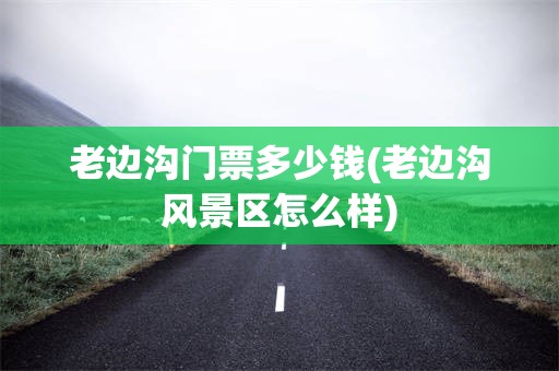 老边沟门票多少钱(老边沟风景区怎么样)