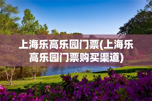 上海乐高乐园门票(上海乐高乐园门票购买渠道)