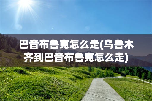 巴音布鲁克怎么走(乌鲁木齐到巴音布鲁克怎么走)