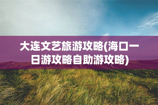 大连文艺旅游攻略(海口一日游攻略自助游攻略)