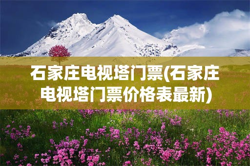 石家庄电视塔门票(石家庄电视塔门票价格表最新)