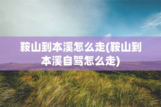鞍山到本溪怎么走(鞍山到本溪自驾怎么走)