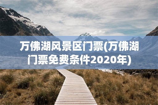万佛湖风景区门票(万佛湖门票免费条件2020年)