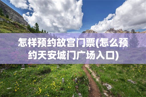 怎样预约故宫门票(怎么预约天安城门广场入口)