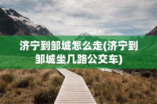 济宁到邹城怎么走(济宁到邹城坐几路公交车)