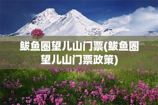 鲅鱼圈望儿山门票(鲅鱼圈望儿山门票政策)
