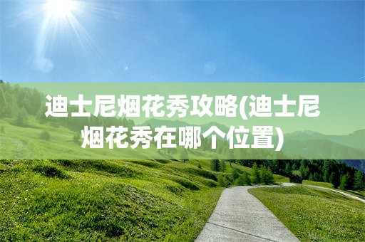 迪士尼烟花秀攻略(迪士尼烟花秀在哪个位置)
