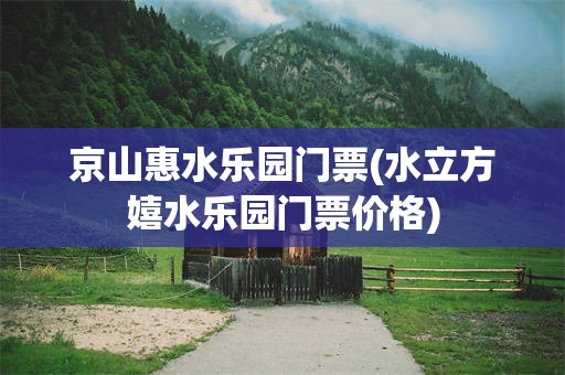 京山惠水乐园门票(水立方嬉水乐园门票价格)