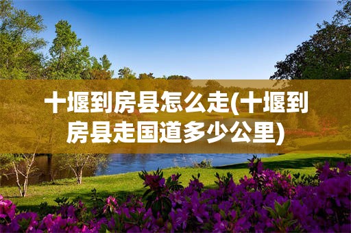 十堰到房县怎么走(十堰到房县走国道多少公里)