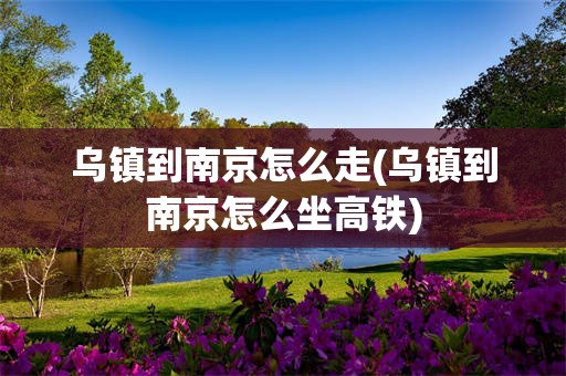 乌镇到南京怎么走(乌镇到南京怎么坐高铁)
