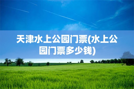 天津水上公园门票(水上公园门票多少钱)