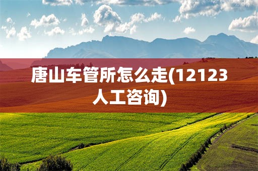 唐山车管所怎么走(12123人工咨询)