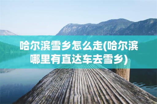 哈尔滨雪乡怎么走(哈尔滨哪里有直达车去雪乡)