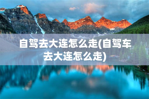 自驾去大连怎么走(自驾车去大连怎么走)