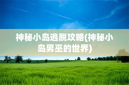 神秘小岛逃脱攻略(神秘小岛男巫的世界)