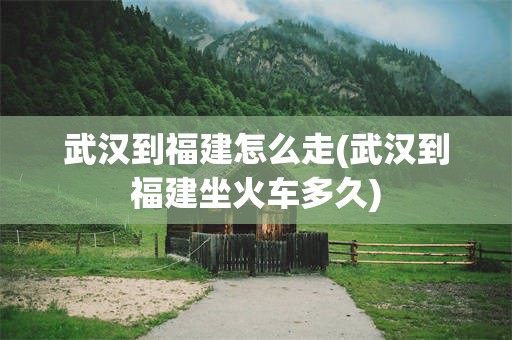 武汉到福建怎么走(武汉到福建坐火车多久)