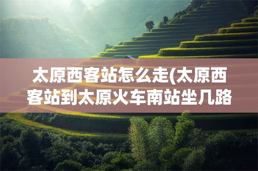 太原西客站怎么走(太原西客站到太原火车南站坐几路公交车)