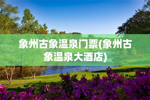 象州古象温泉门票(象州古象温泉大酒店)