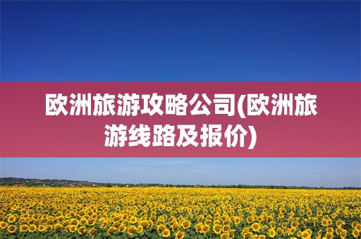 欧洲旅游攻略公司(欧洲旅游线路及报价)