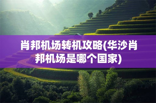 肖邦机场转机攻略(华沙肖邦机场是哪个国家)