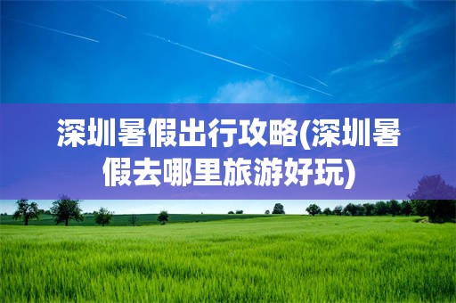 深圳暑假出行攻略(深圳暑假去哪里旅游好玩)