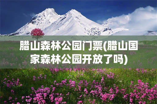腊山森林公园门票(腊山国家森林公园开放了吗)