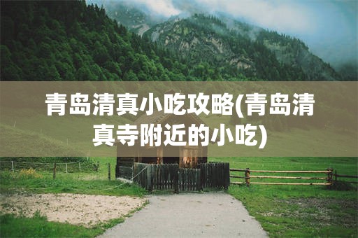 青岛清真小吃攻略(青岛清真寺附近的小吃)